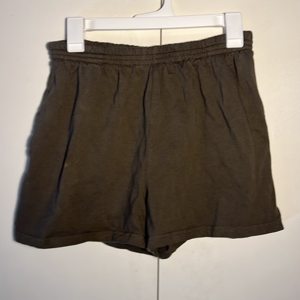 Brandy Melville Dark Green Summer Sweatshorts Size Small